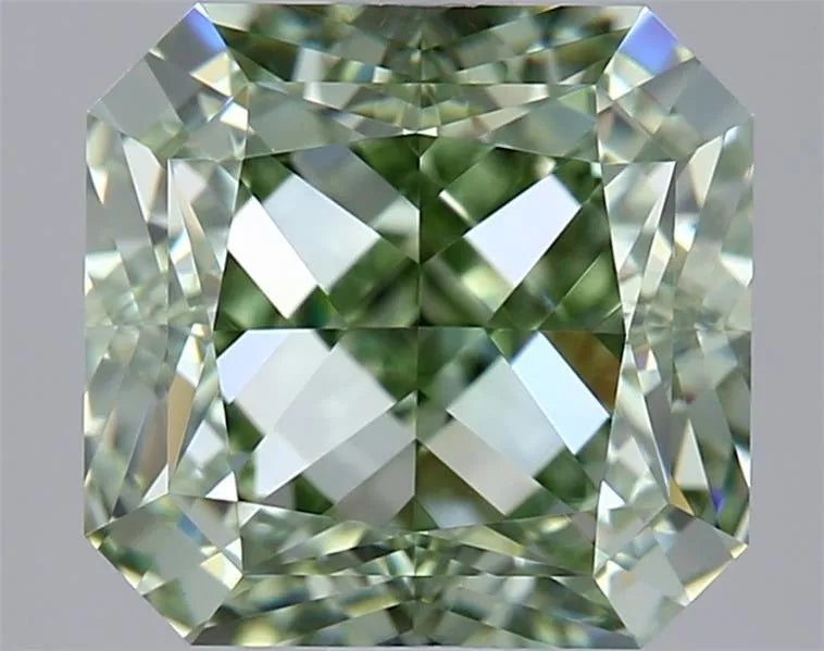 2.01ct Square radiant Lab Grown Diamond (Colour Fancy Intense Green, Clarity VVS2, IGI Certified)