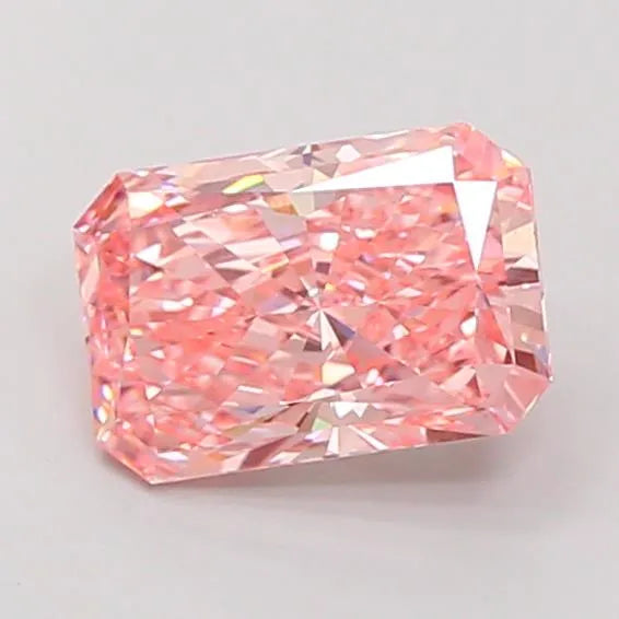 3.01ct Radiant Lab Grown Diamond (Colour Fancy Vivid Pink, Clarity VS1, IGI Certified)
