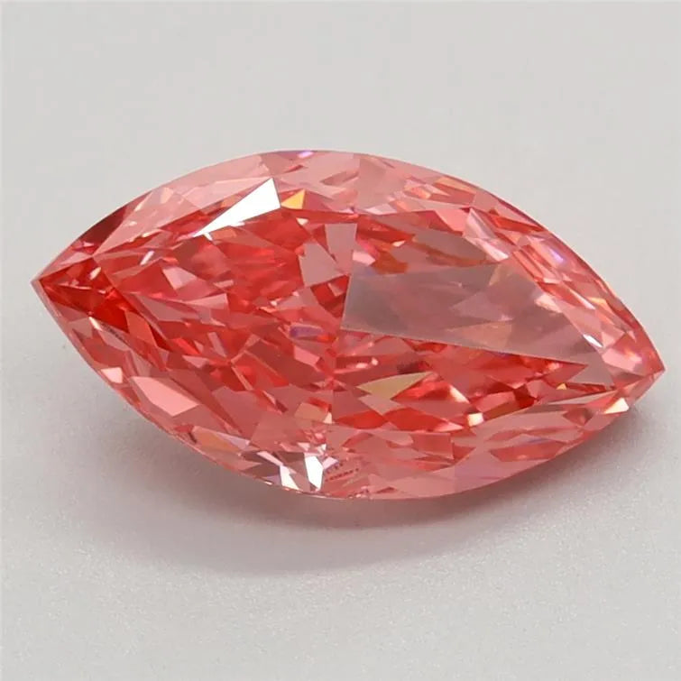 1.63ct Marquise Lab Grown Diamond (Colour Fancy Vivid Pink, Clarity VS1, IGI Certified)