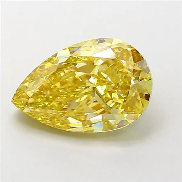 3.51ct Pear Lab Grown Diamond (Colour Fancy Intense Yellow, Clarity VS1, IGI Certified)