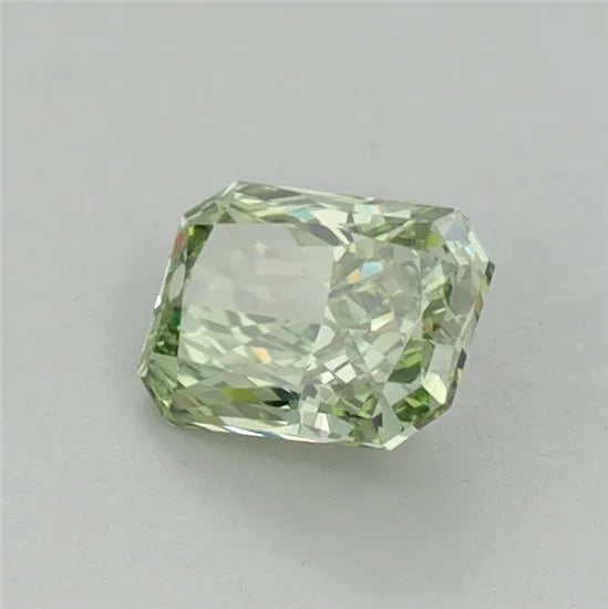 0.57ct Radiant Lab Grown Diamond (Colour Fancy Vivid Green, Clarity VVS2, IGI Certified)