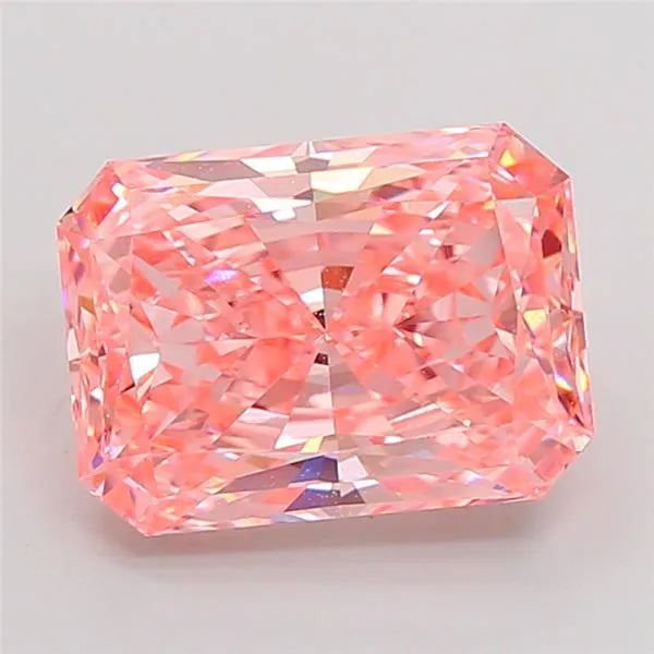 4.05ct Radiant Lab Grown Diamond (Colour Fancy Vivid Pink, Clarity VVS2, IGI Certified)