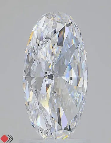 2.54ct Oval Lab Grown Diamond (Colour D, Clarity VVS2, IGI Certified)