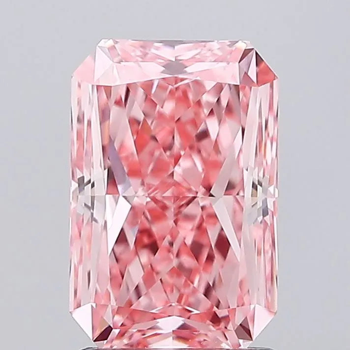 2.05ct Radiant Lab Grown Diamond (Colour Fancy Vivid Pink, Clarity VVS2, IGI Certified)
