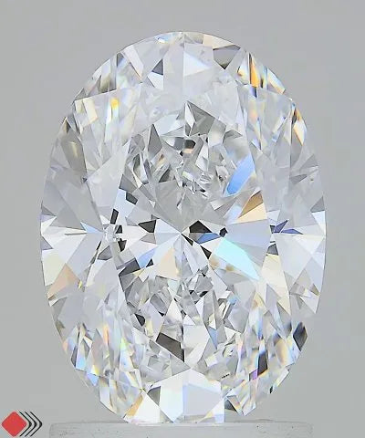 2.00ct Oval Lab Grown Diamond (Colour D, Clarity VVS2, IGI Certified)