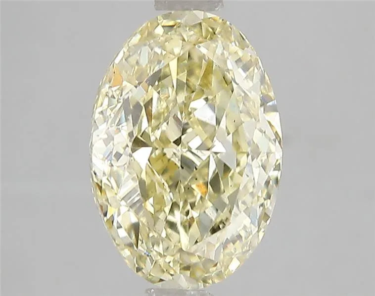 3.00ct Oval Lab Grown Diamond (Colour Fancy Yellow, Clarity VS2, IGI Certified)
