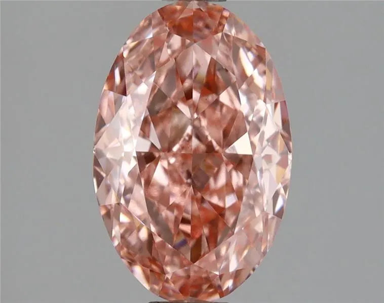 2.06ct Oval Lab Grown Diamond (Colour Fancy Vivid Pink, Clarity VS1, IGI Certified)