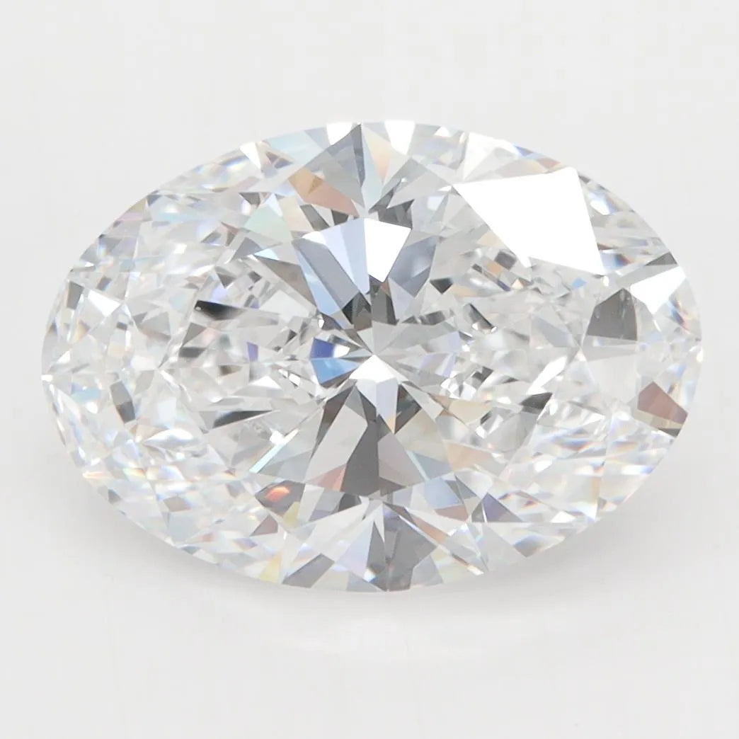 4.10ct Oval Lab Grown Diamond (Colour D, Clarity VVS1, GIA Certified)
