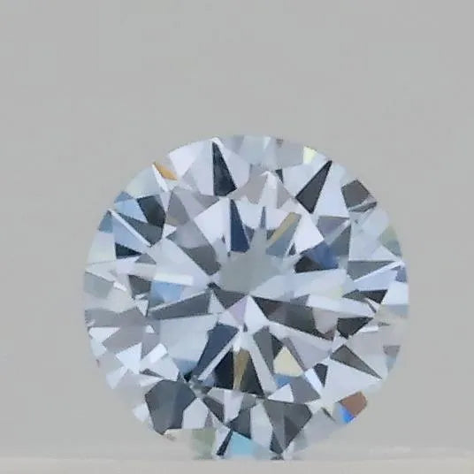 0.15ct Round Lab Grown Diamond (Colour Fancy Blue, Clarity VVS1, Cut VG, IGI Certified)