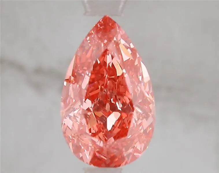 2.00ct Pear Lab Grown Diamond (Colour Fancy Vivid Pink, Clarity VS2, IGI Certified)