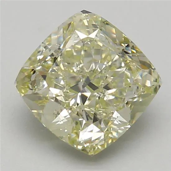 2.12ct Cushion modified Lab Grown Diamond (Colour Fancy Yellow Yellow, Clarity VVS2, Cut GD, IGI Certified)
