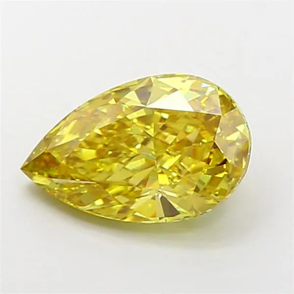 3.01ct Pear Lab Grown Diamond (Colour Fancy Intense Yellow, Clarity VS1, IGI Certified)