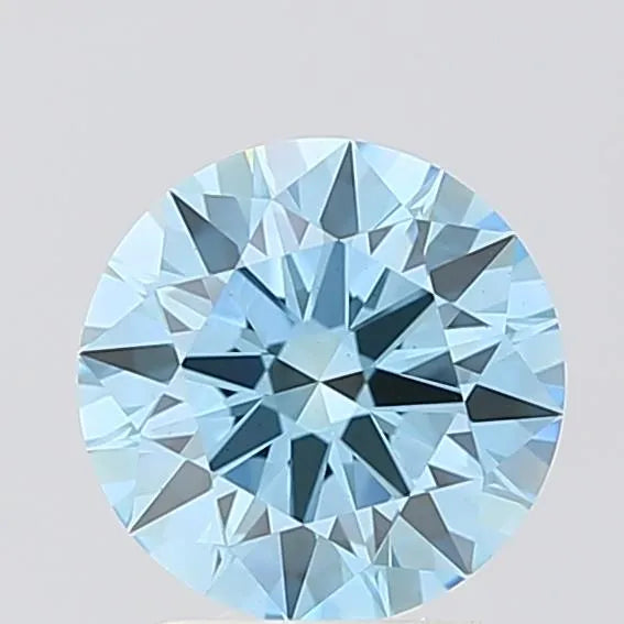 1.77ct Round Lab Grown Diamond (Colour Fancy Vivid Blue, Clarity VS1, Cut ID, IGI Certified)