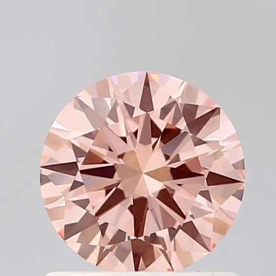 0.90ct Round Lab Grown Diamond (Colour Fancy Intense Pink, Clarity VVS2, Cut EX, IGI Certified)