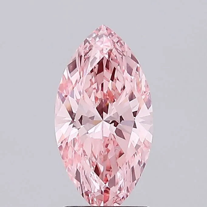 1.52ct Marquise Lab Grown Diamond (Colour Fancy Vivid Pink, Clarity VVS2, IGI Certified)