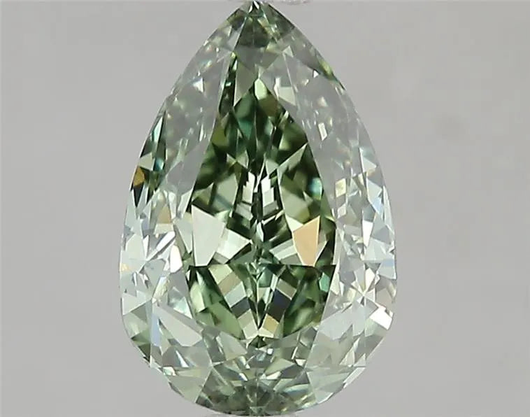 2.01ct Pear Lab Grown Diamond (Colour Fancy Vivid Green, Clarity VS1, IGI Certified)