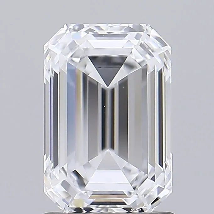1.74ct Emerald Lab Grown Diamond (Colour D, Clarity IF, IGI Certified)