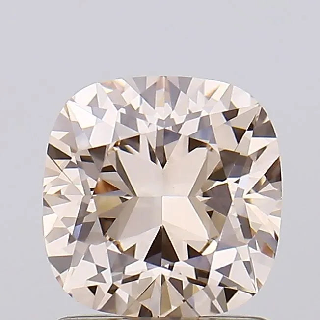 1.00ct Cushion brilliant Lab Grown Diamond (Colour Light Pinkish Brown, Clarity VS1, IGI Certified)