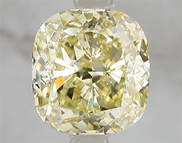 3.03ct Cushion brilliant Lab Grown Diamond (Colour Fancy Intense Yellow, Clarity VS2, IGI Certified)