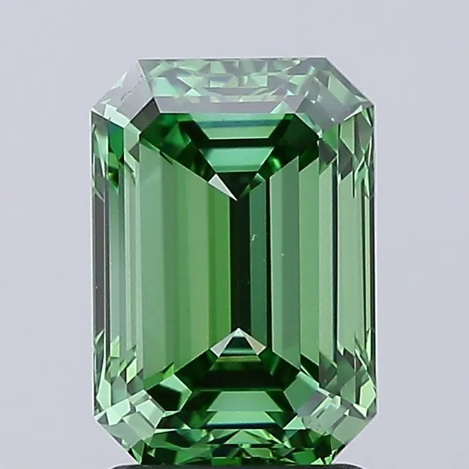 2.04ct Emerald Lab Grown Diamond (Colour Fancy Vivid Green, Clarity VVS2, IGI Certified)