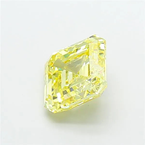 3.00ct Asscher Lab Grown Diamond (Colour Fancy Light Yellow, Clarity VS2, IGI Certified)