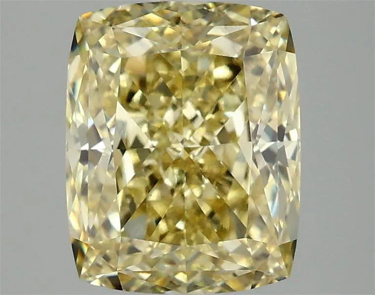 3.00ct Cushion modified Lab Grown Diamond (Colour Fancy Intense Yellow, Clarity VS1, IGI Certified)