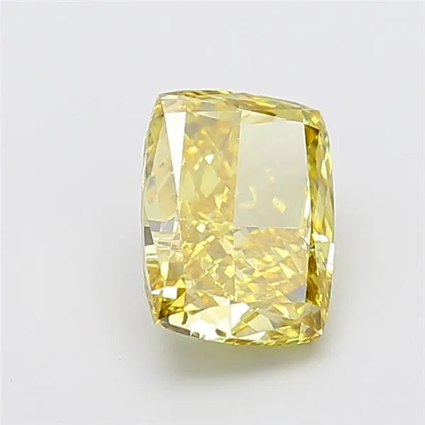 3.00ct Cushion modified Lab Grown Diamond (Colour Fancy Intense Yellow, Clarity VS2, IGI Certified)