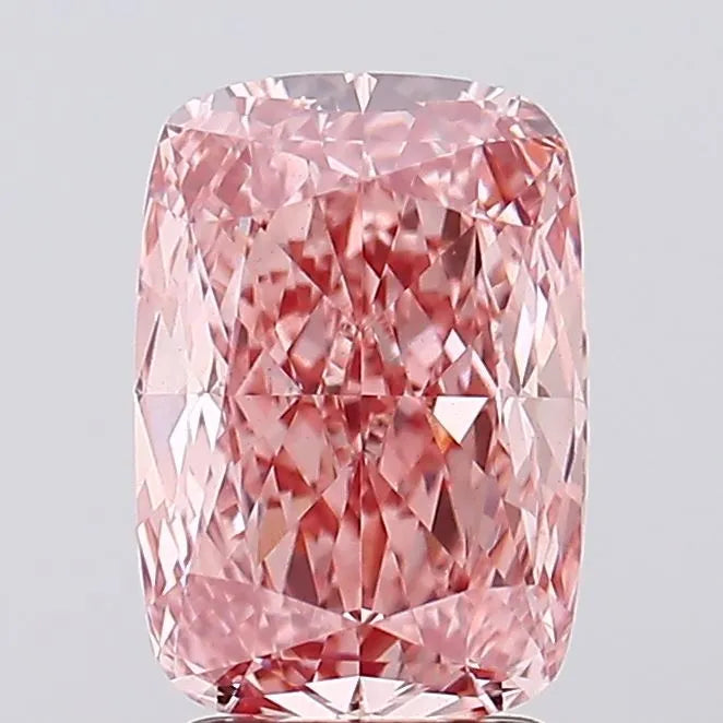 3.00ct Cushion modified Lab Grown Diamond (Colour Fancy Vivid Pink, Clarity VS1, IGI Certified)