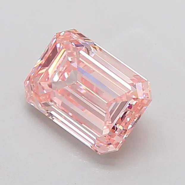 3.00ct Emerald Lab Grown Diamond (Colour Fancy Intense Pink, Clarity VS1, IGI Certified)