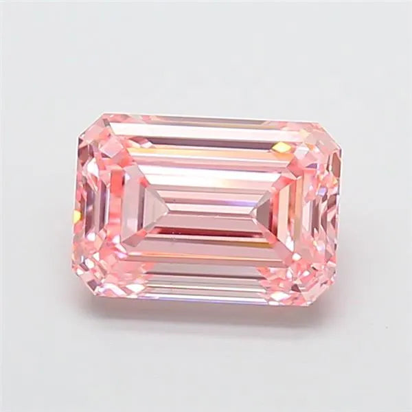 3.00ct Emerald Lab Grown Diamond (Colour Fancy Intense Pink, Clarity VS2, IGI Certified)