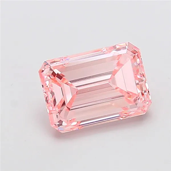 3.00ct Emerald Lab Grown Diamond (Colour Fancy Intense Pink, Clarity VVS2, IGI Certified)