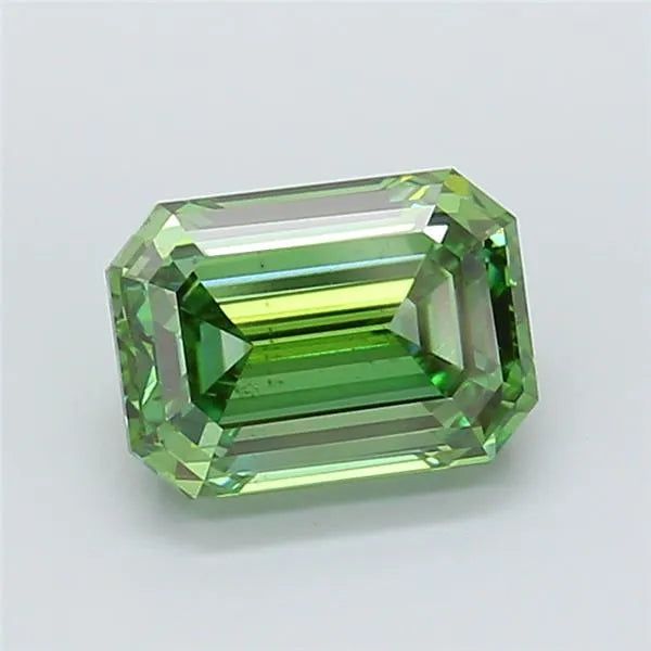 3.00ct Emerald Lab Grown Diamond (Colour Fancy Vivid Green, Clarity VS2, IGI Certified)