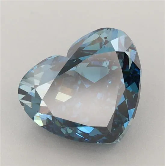 3.00ct Heart Lab Grown Diamond (Colour Fancy Deep Blue, Clarity VS1, IGI Certified)