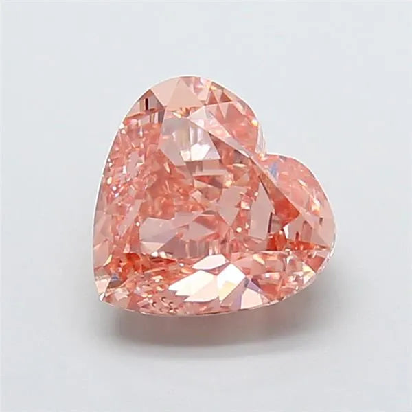 3.00ct Heart Lab Grown Diamond (Colour Fancy Intense Brown Pink, Clarity VS2, IGI Certified)