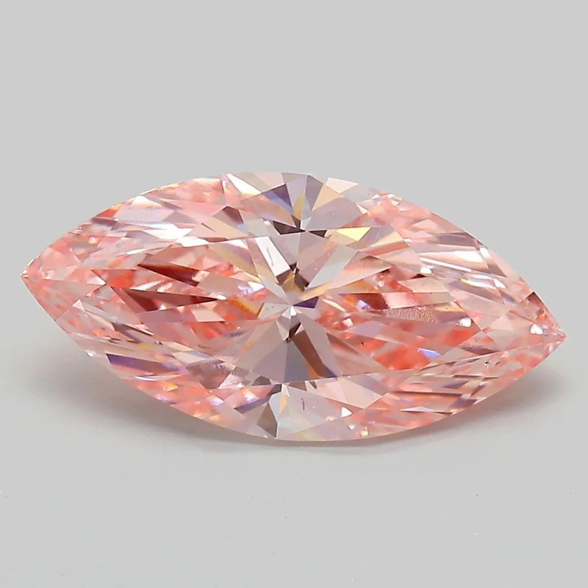 3.00ct Marquise Lab Grown Diamond (Colour Fancy Vivid Pink, Clarity VS2, IGI Certified)