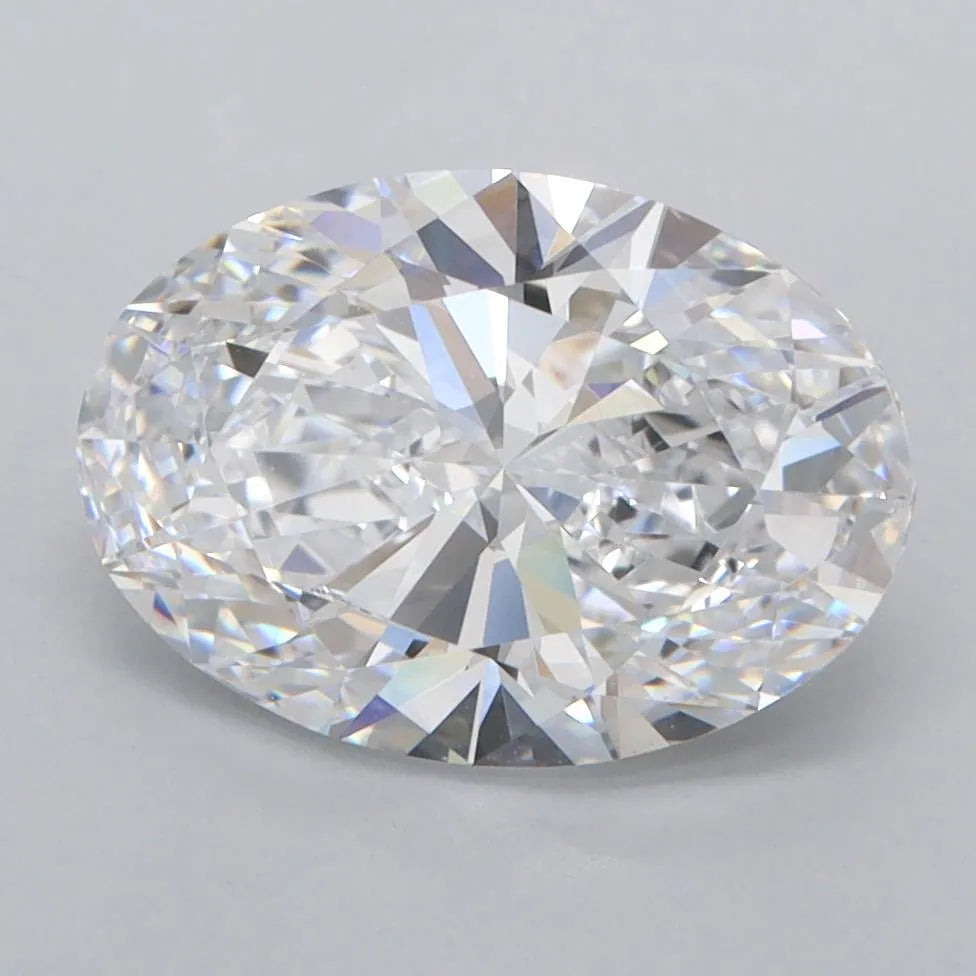 3.00ct Oval Lab Grown Diamond (Colour D, Clarity FL, IGI Certified)