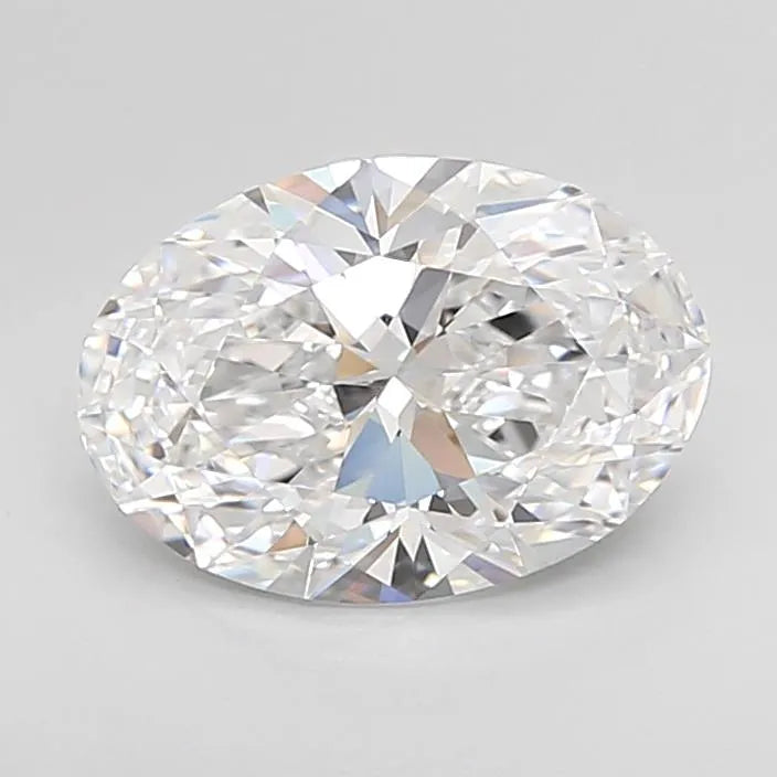 3.00ct Oval Lab Grown Diamond (Colour D, Clarity IF, Cut EX, IGI Certified)