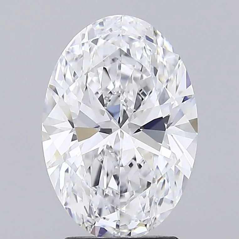 3.00ct Oval Lab Grown Diamond (Colour D, Clarity IF, Cut EX, IGI Certified)