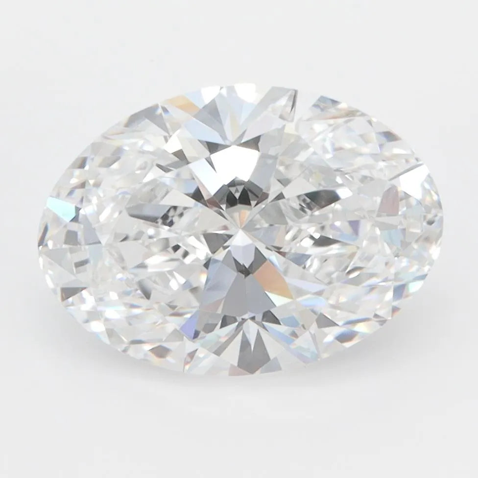 3.00ct Oval Lab Grown Diamond (Colour D, Clarity IF, IGI Certified)