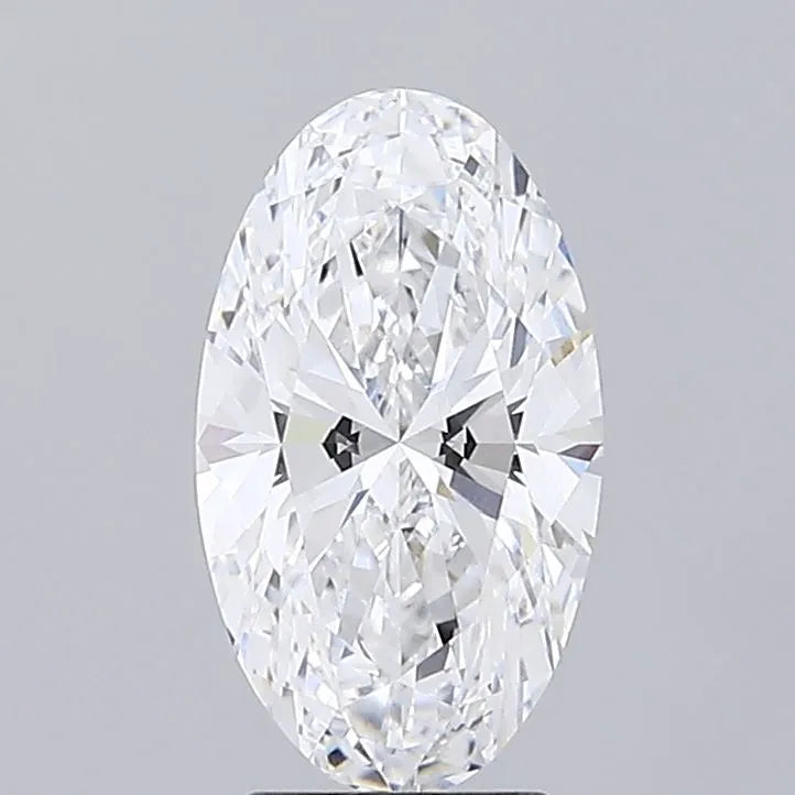 3.00ct Oval Lab Grown Diamond (Colour D, Clarity VVS1, IGI Certified)
