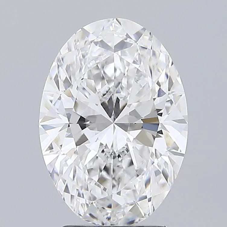 3.00ct Oval Lab Grown Diamond (Colour D, Clarity VVS1, IGI Certified)