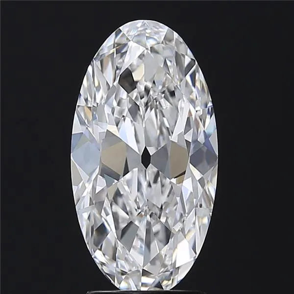 3.00ct Oval Lab Grown Diamond (Colour D, Clarity VVS2, IGI Certified)
