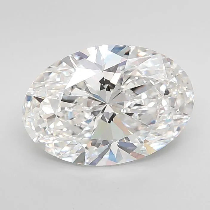 3.00ct Oval Lab Grown Diamond (Colour D, Clarity VVS2, IGI Certified)