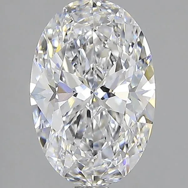 3.00ct Oval Lab Grown Diamond (Colour D, Clarity VVS2, IGI Certified)