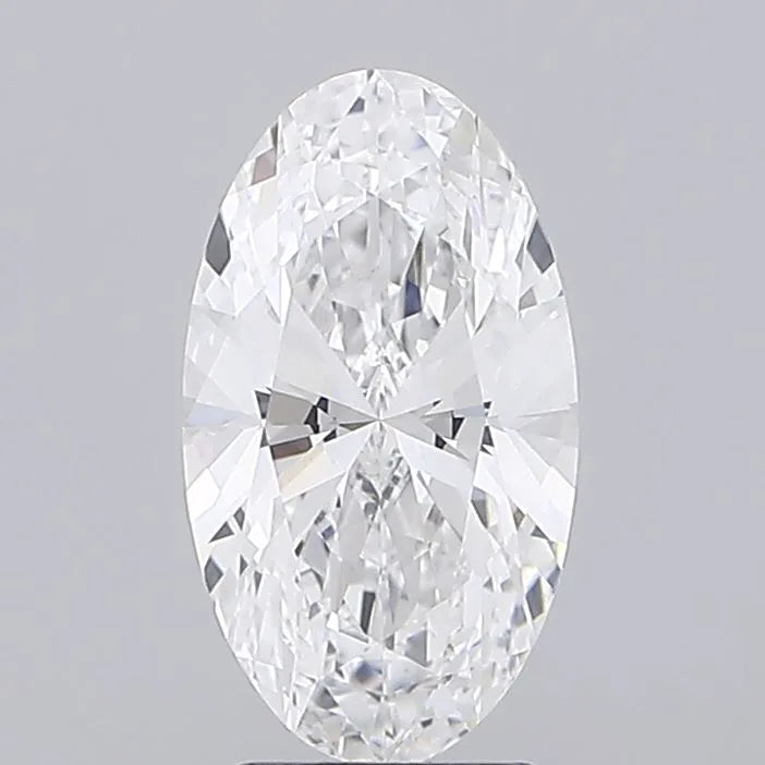 3.00ct Oval Lab Grown Diamond (Colour D, Clarity VVS2, IGI Certified)