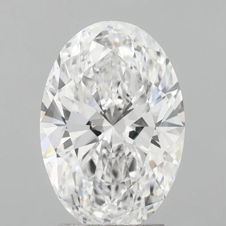3.00ct Oval Lab Grown Diamond (Colour D, Clarity VVS2, IGI Certified)