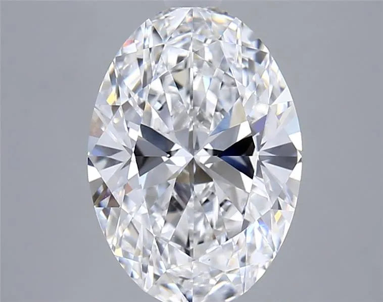 3.00ct Oval Lab Grown Diamond (Colour D, Clarity VVS2, IGI Certified)