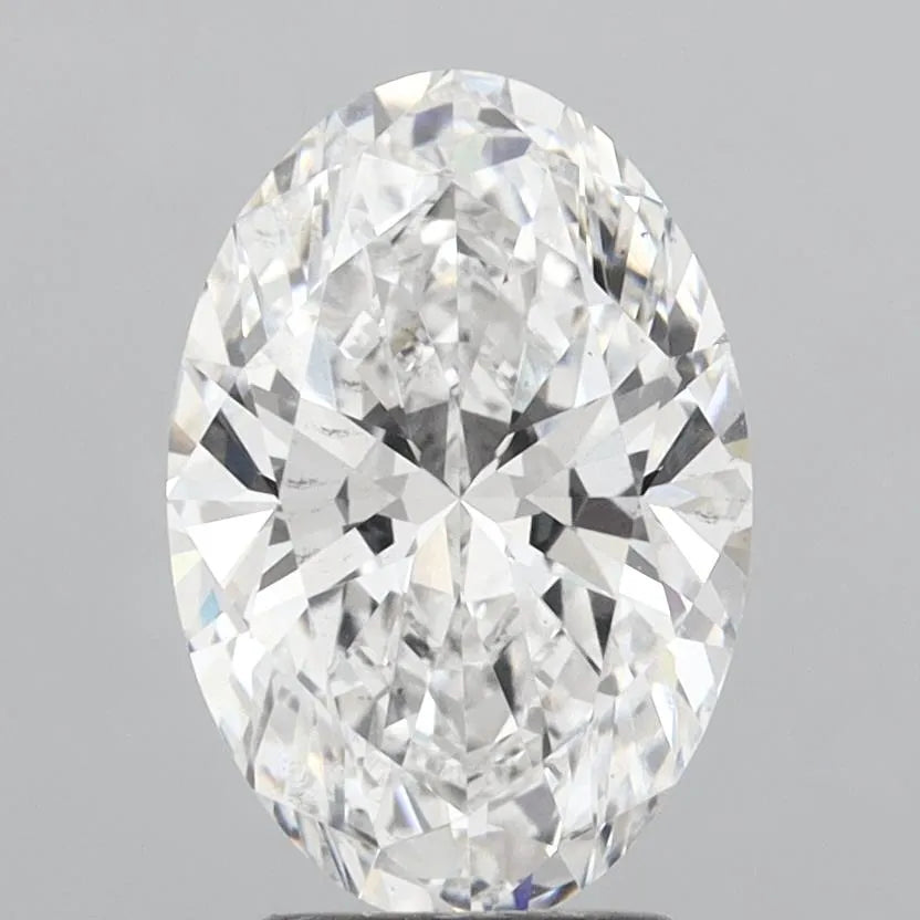 3.00ct Oval Lab Grown Diamond (Colour E, Clarity VS2, IGI Certified)