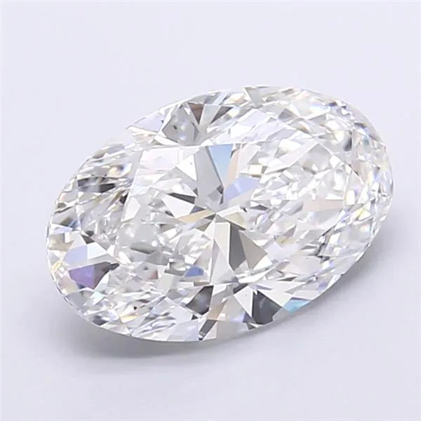 3.00ct Oval Lab Grown Diamond (Colour E, Clarity VS2, IGI Certified)