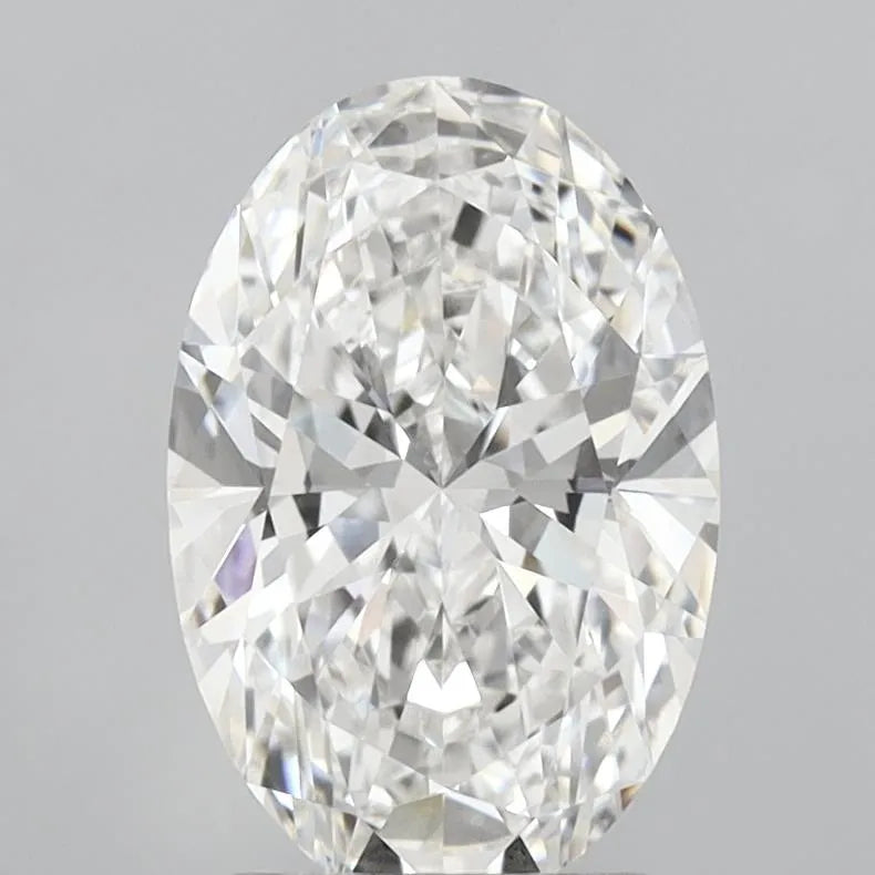 3.00ct Oval Lab Grown Diamond (Colour E, Clarity VVS2, IGI Certified)